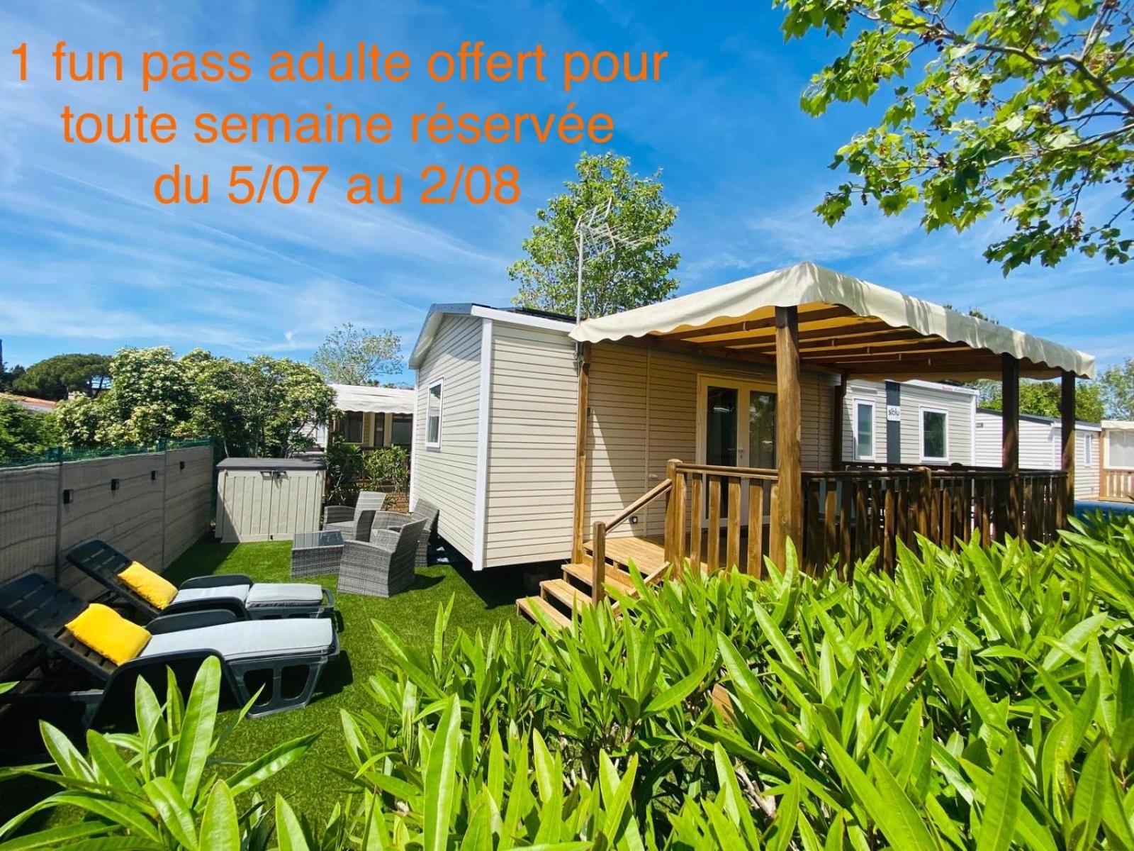 Mobil Home Familial Neuf De 2024 Pour 8 Personnes Valras-Plage Exterior photo